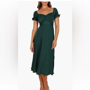 Petal and Pup Green Off shoulder Green Dress